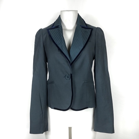 Marc Jacobs Jackets & Blazers - Marc Jacobs Blazer Size 2 Coat Velvet Trim Jacket Career Classic Coat Winter